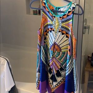 Multicolor slip dress